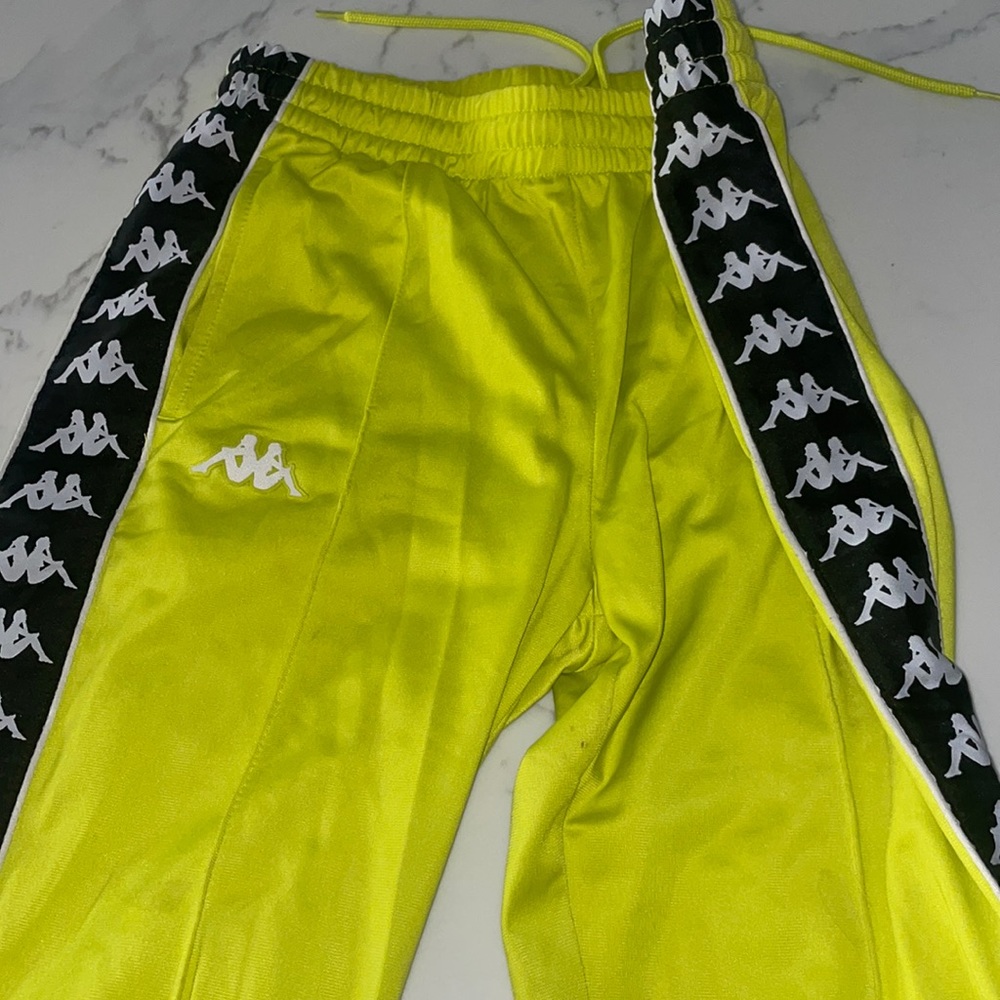 Kappa lime green pants